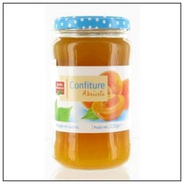 CONFITURE ABRICOT ALLEGEE SUCRE 335G BELLE FRANCE
