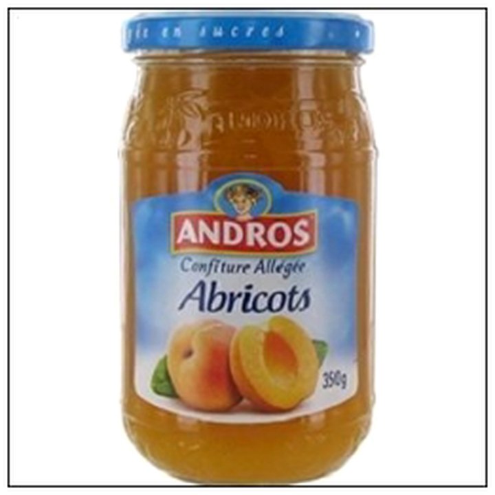 CAT-02500 CONFITURE ALLEGEE ABRICOT 350G ANDROS - Image 1