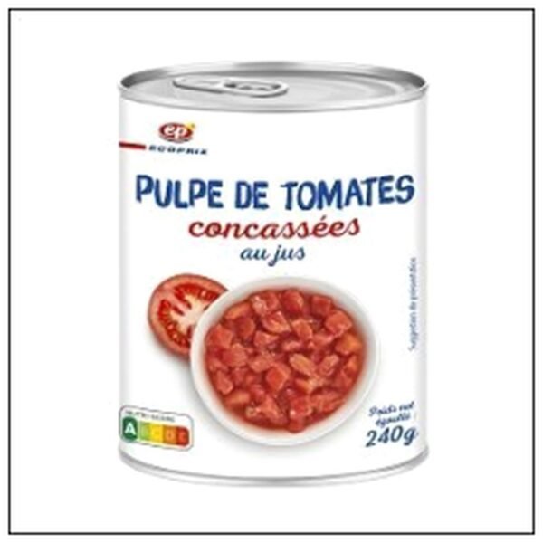 TOMATES CONCASSEES AU JUS 240G ECOPRIX
