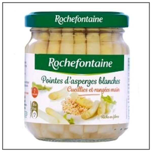 POINTES.ASPERGES BLANCHES BOCAL 110G.ROCHEFONTAINE