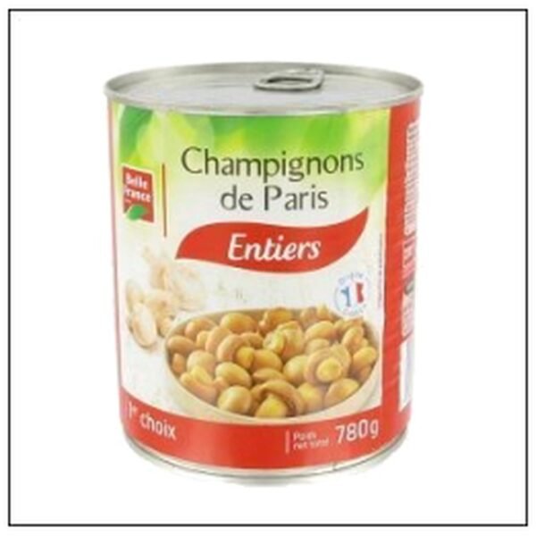 4/4 CHAMPIGNONS ENTIERS 1° CHOIX BELLE FRANCE