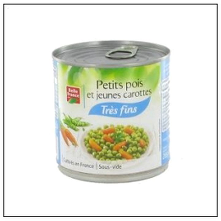 CAT-02618 1/2 PETITS POIS CAROTTES TRES FINS BELLE FRANCE - Image 1