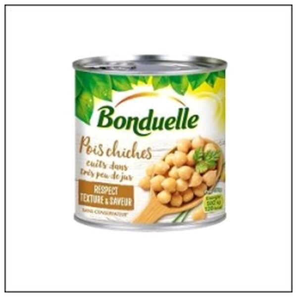 POIS CHICHES.CUITS PEU JU S 265G BONDUELLE