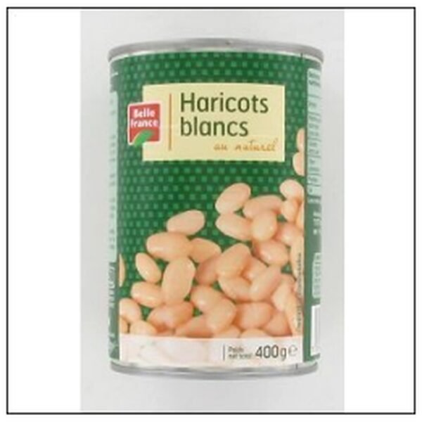 1/2 HARICOTS BLANCS AU NATUREL BELLE FRANCE