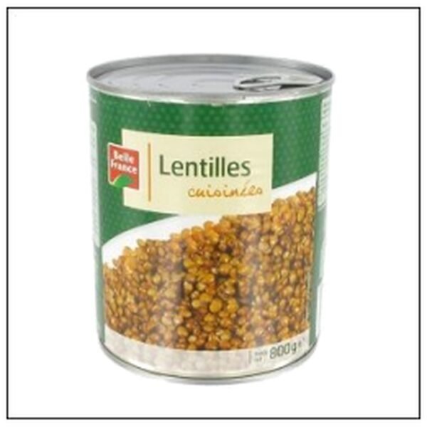 4/4 LENTILLES CUISINEES 800G BELLE FRANCE