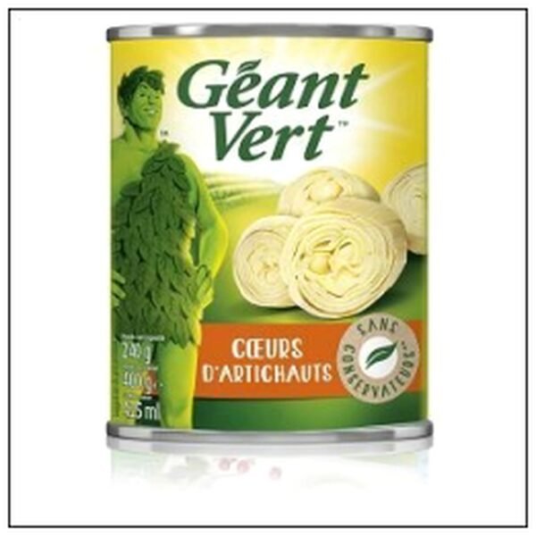 1/2 COEURS D'ARTICHAUTS 240G GEANT VERT