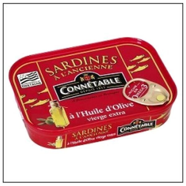 1/6 SARDINES HUILE OLIVE 115G CONNETABLE