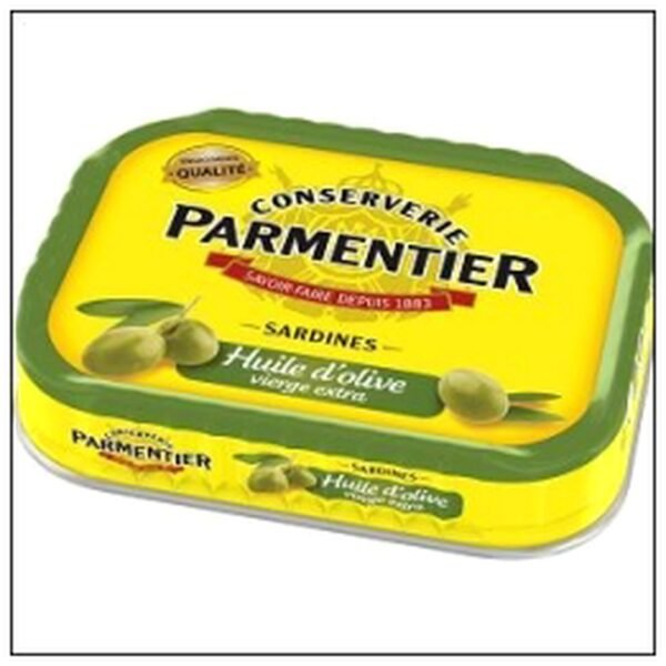 1/6 SARDINE HUILE D'OLIVE 135G PARMENTIER