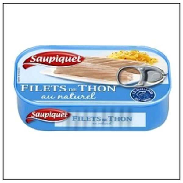 1/6 FILETS THON NATUREL 80G SAUPIQUET