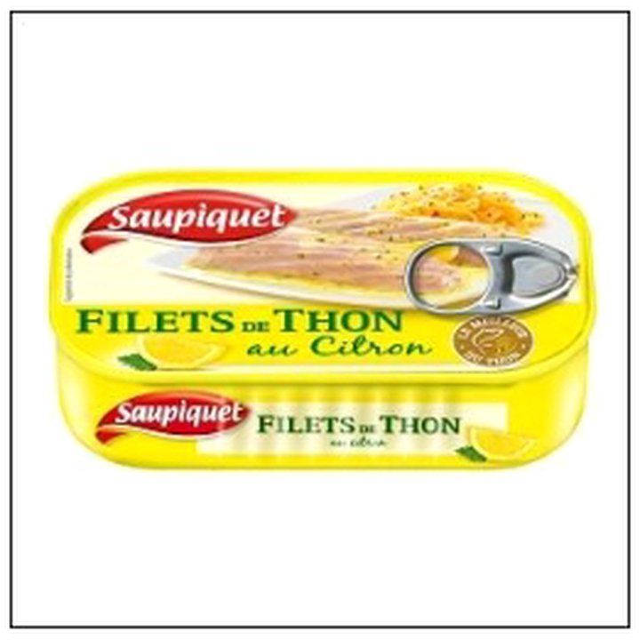 CAT-02729 1/6 FILET THON AU CITRON 115G SAUPIQUET - Image 1