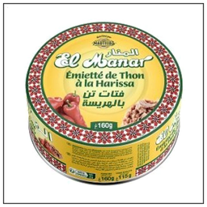 CAT-02740 EMIETTE THON A L'HARISSA EL MANAR 160G - Image 1