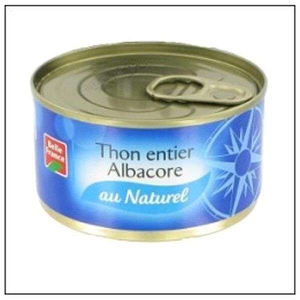 1/6 THON ENTIER ALBACORE AU NATUREL BELLE FRANCE