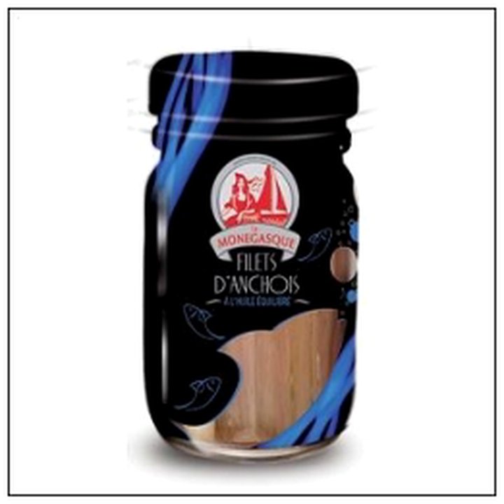 CAT-02790 P.100G ANCHOIS ALLONGES HUILE LA MONEGASQUE - Image 1