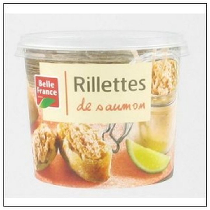 CAT-02805 RILLETTES AUX 2 SAUMONS POT 150G BELLE FRANCE - Image 1