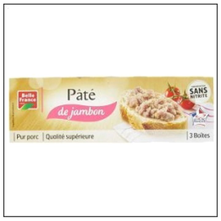 CAT-02818 L.3 1/10 PATE AU JAMBON 234G BELLE FRANCE - Image 1