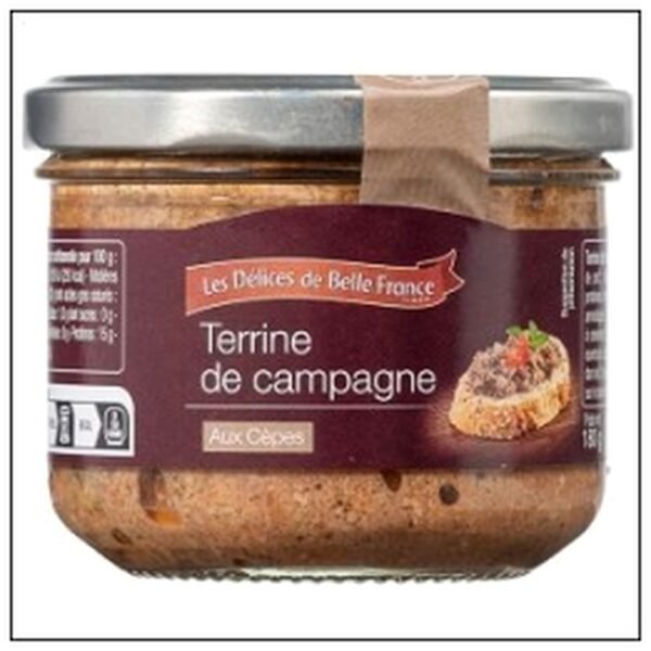 TERRINE CAMPAGNE CEPES 180G DELICES BELLE FRANCE