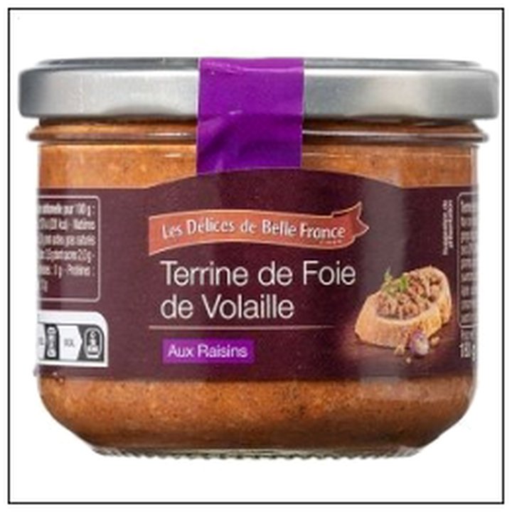 CAT-02822 TERRINE FOIE VOLAILLE 180 DELICES BELLE FRANCE - Image 1