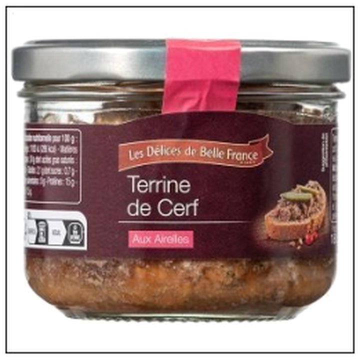 CAT-02829 TERRINE CERF AIRELLES 180 G DELICES BELLE FRANCE - Image 1