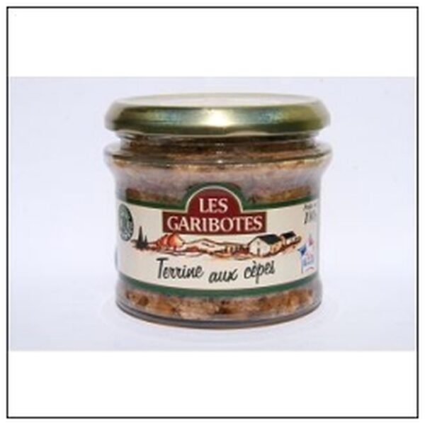 TERRINE AUX CEPES 180G LES GARIBOTES