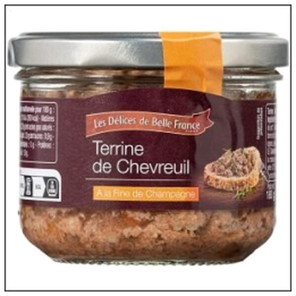 TERR CHEVREUIL FINE CHAMP 180G DELICES BELLE FRANCE