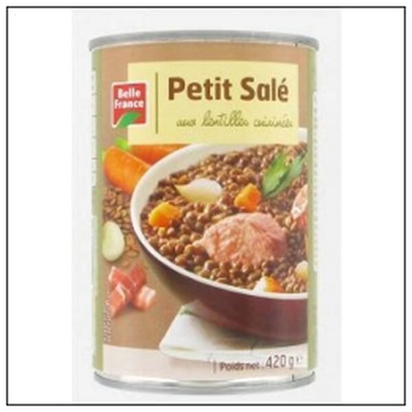 1/2 PETIT SALE LENTILLES CUISINEES BELLE FRANCE