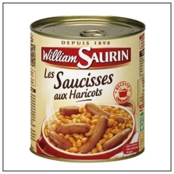 4/4 SAUCISSES AU HARICOT W.SAURIN
