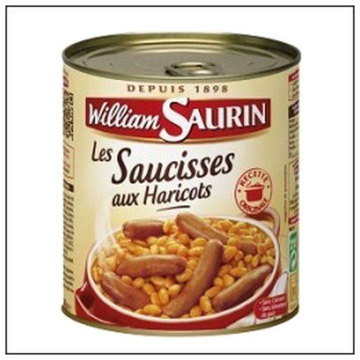 CAT-02877 4/4 SAUCISSES AU HARICOT W.SAURIN - Image 1