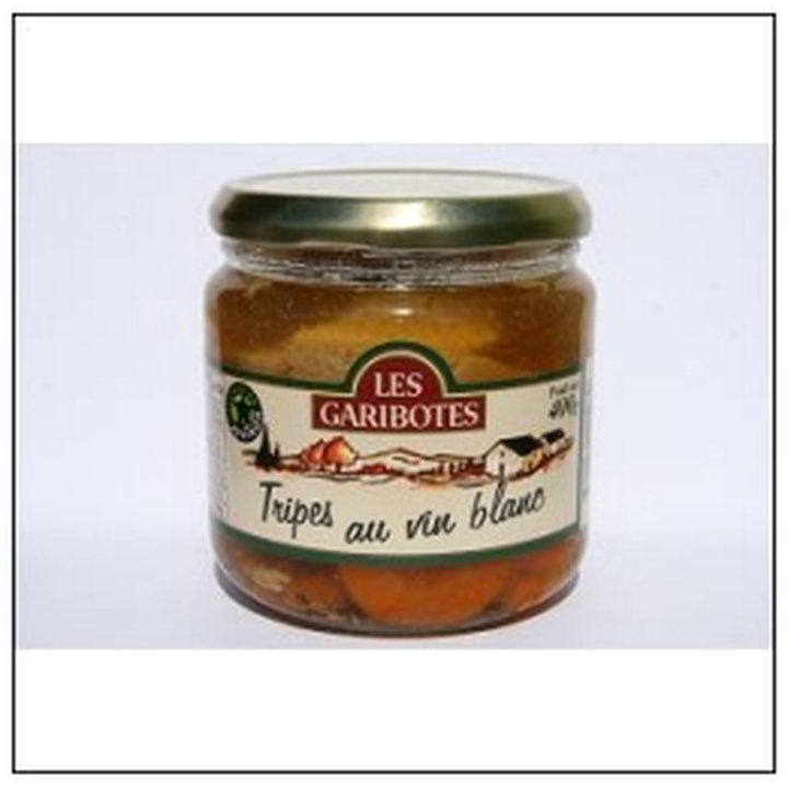 CAT-02879 BOCAL.TRIPES AU VIN BLANC 400G LES GARIBOTES - Image 1