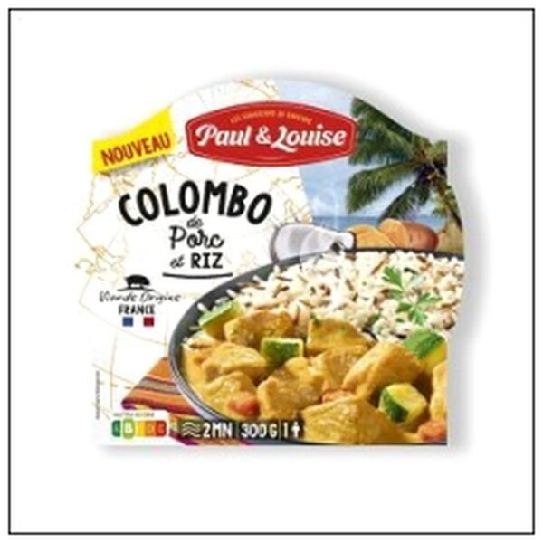 BARQ.COLOMBO PORC RIZ 300 G PAUL&LOUISE