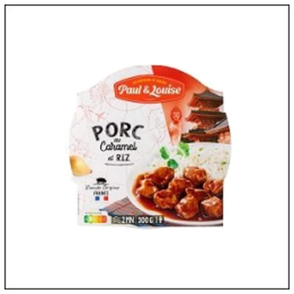 BQ.PORC AU CARAMEL & RIZ M.ONDE 300 PAUL&LOUISE