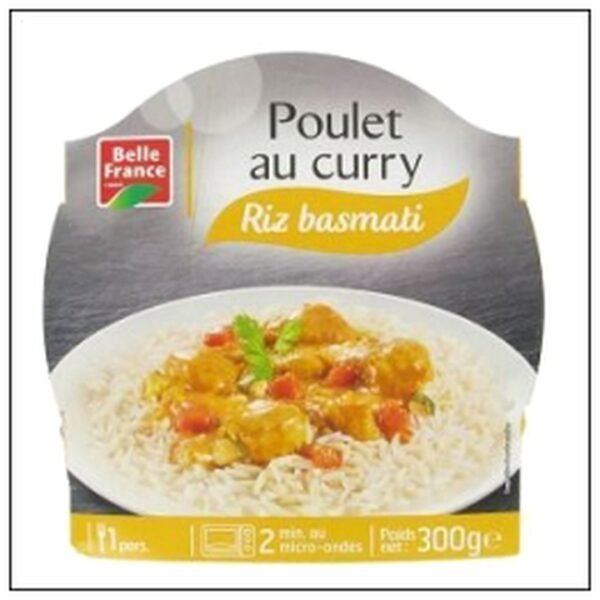 BARQ.POULET CURRY RIZ BAS -MATI 300G M-OND.B.FRANCE