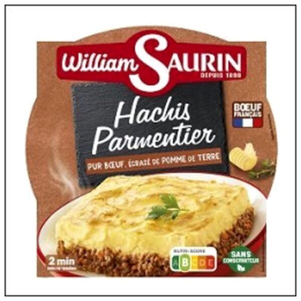 BQ.HACHIS PARMENTIER PUR BOEUF 300G M/ONDABLE W.S