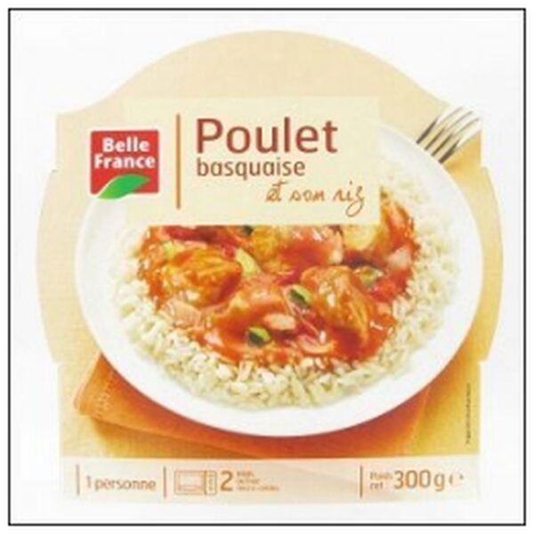 BQ.POULET BASQUAISE RIZ 285G MIC-ONDABLE B.FRANCE