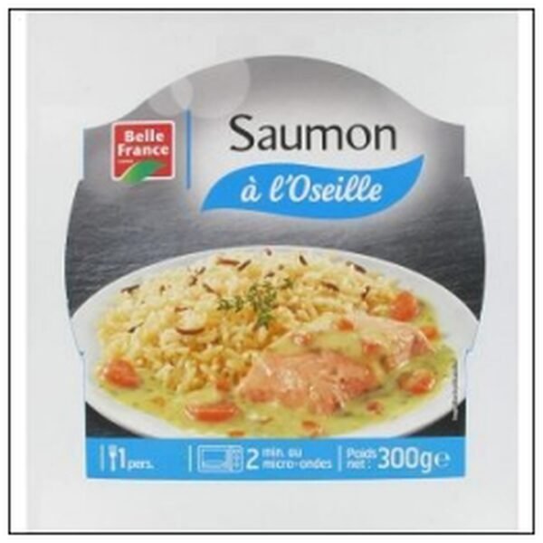 BQ.SAUMON OSEILLE + RIZ MICRO-ONDE 300G B.FRANCE