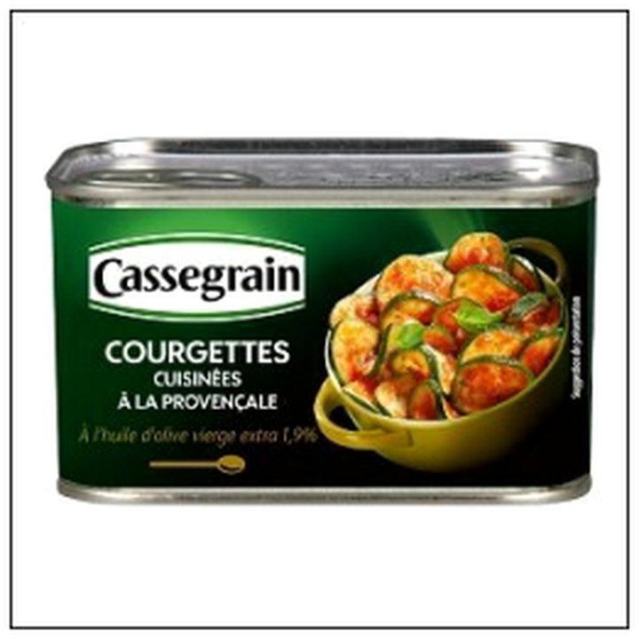CAT-02916 COURGETTES CUISINEES PROV ENCALES 375G CASSEGRAIN - Image 1