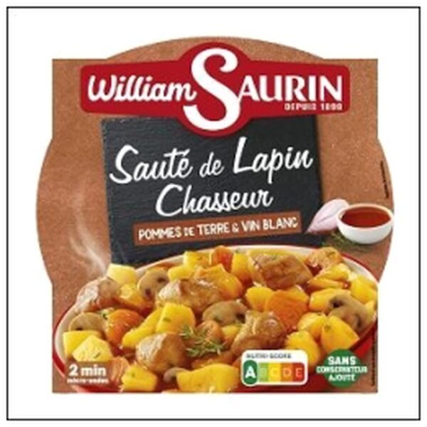 BQ.SAUTE DE LAPIN SAUCE V IN 300G WILLIAM SAURIN