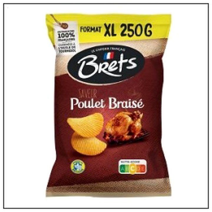 CAT-02995 CHIPS POULET 250G BRETS - Image 1