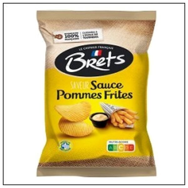 CHIPS SAVEUR POMME FRITES 125G BRET'S