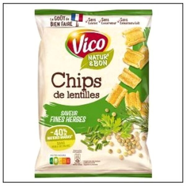 CHIPS LENTILLES FINES HER BES 85G VICO