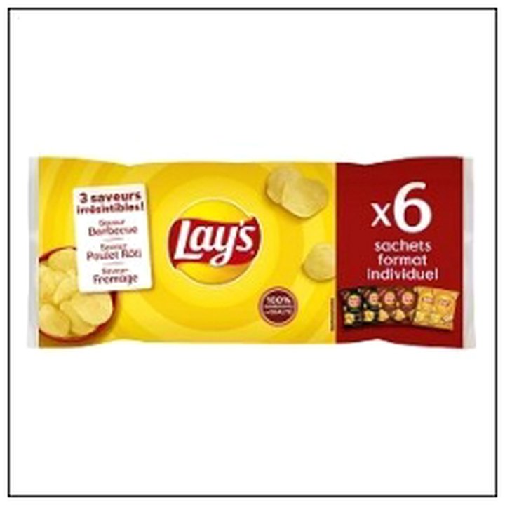 CAT-03014 CHIPS MULTIPACK 4X27G ARO +2X25G FROMAGE LAY'S - Image 1