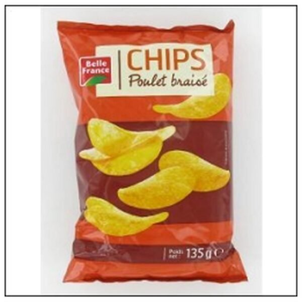 CHIPS POULET BRAISE 135G BELLE FRANCE