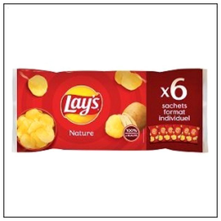 CAT-03035 CHIPS NATURE 6X25G LAY'S - Image 1