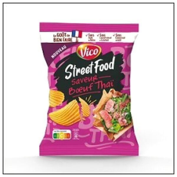 CHIPS STREET FOOD BOEUF T HAÏ 120G VICO