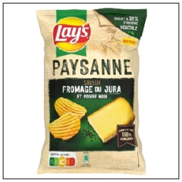 CAT-03045 CHIPS ONDULEE SAV.FROMAGE JURA ET POIVRE 120G LAY'S - Image 1