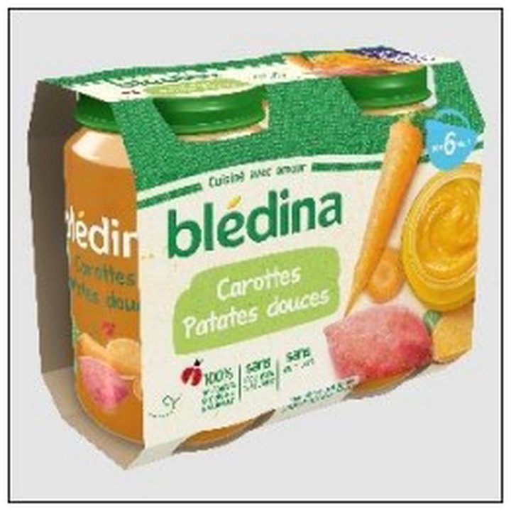 CAT-03060 L.2 CAROTTE PATATE DOUCE 200G BLEDINA DES 6MOIS - Image 1