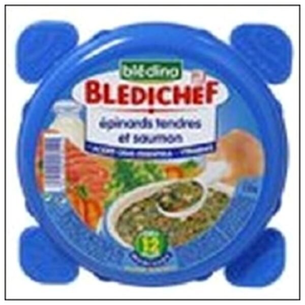 BLEDICHEF PUREE EPINARD TEND.SAUMON 230G D/12MOIS