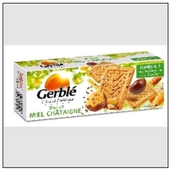 BISCUITS MIEL CHATAIGNE GRAINE DE LIN 200G GERBLE