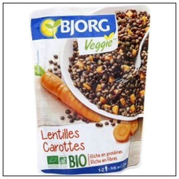 DOYPACK LENTILLES CAROTTE S BIO 250G BJORG