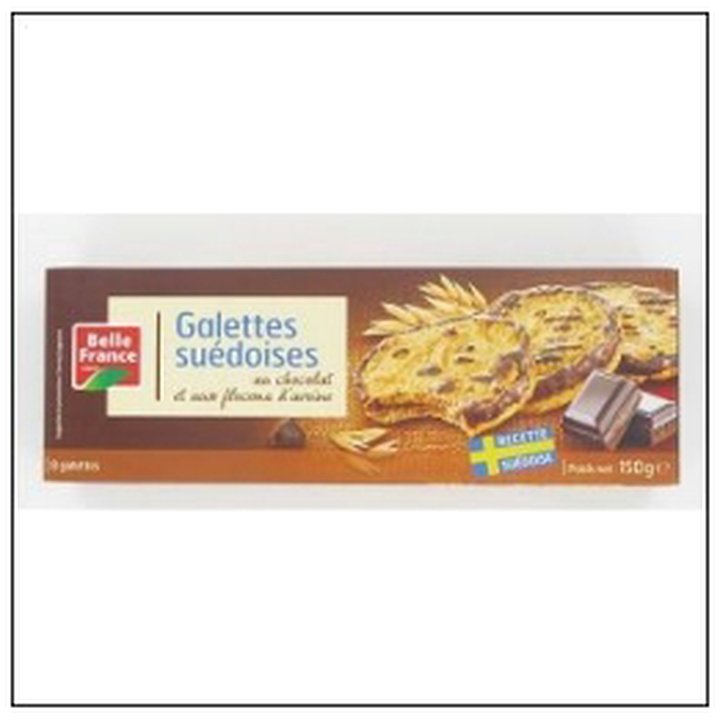 CAT-03208 PQ.GALETTE SUEDOISE DOUBL CHOCOLAT 150G B.FRANCE - Image 1