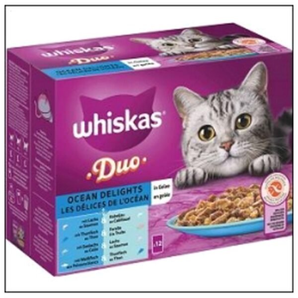 L.12 SACH. FRAICHEUR 85G DELICE OCEAN WHISKAS